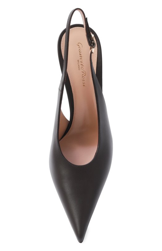 Кожаные туфли Sofia 95 Gianvito Rossi G95605.95RIC.VITM0KA Коричневый  G95605.95RIC.VITM0KA Фото 6