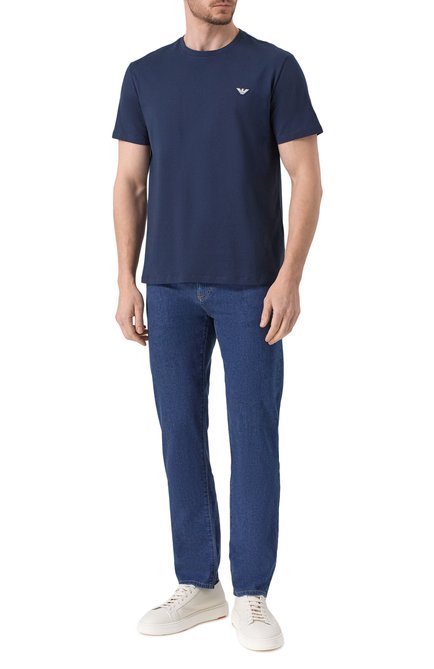 Мужская хлопковая футболка EMPORIO ARMANI, арт. EM000574/AF12335