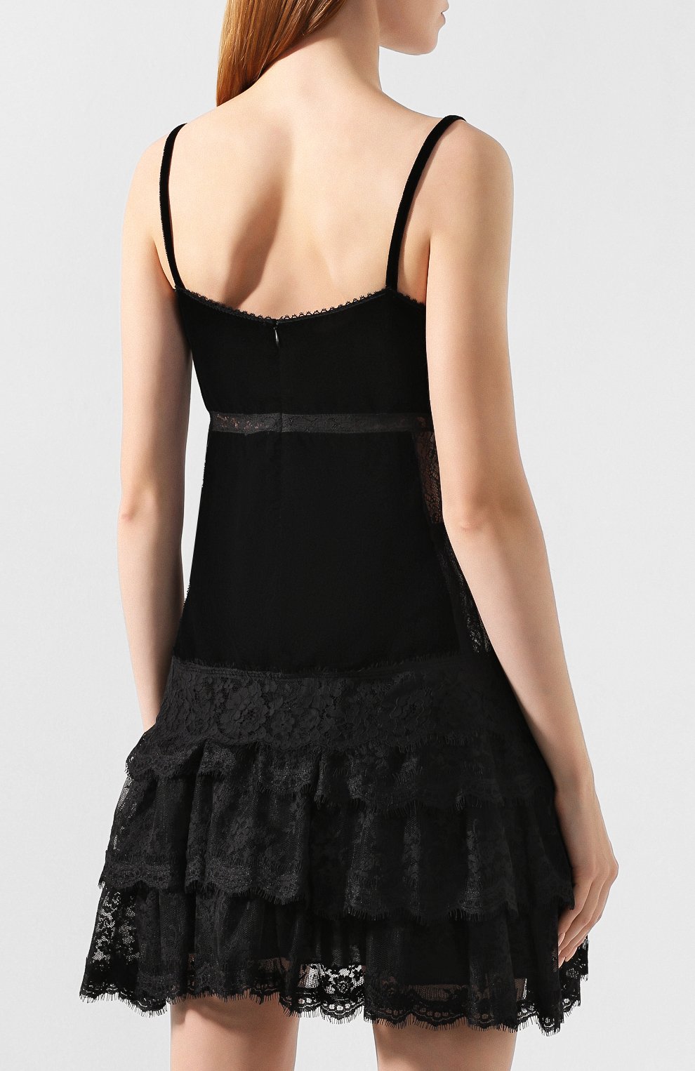 Топ ERMANNO ERMANNO SCERVINO черного цвета по цене 31500 руб., арт. 45T T001 VEL, фото 4 Топ ERMANNO ERMANNO SCERVINO, арт. 45T T001 VEL, фото 4