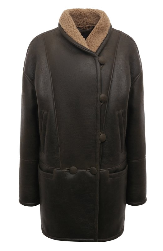 Дубленка из овчины Maslov SH090 Коричневый SH090