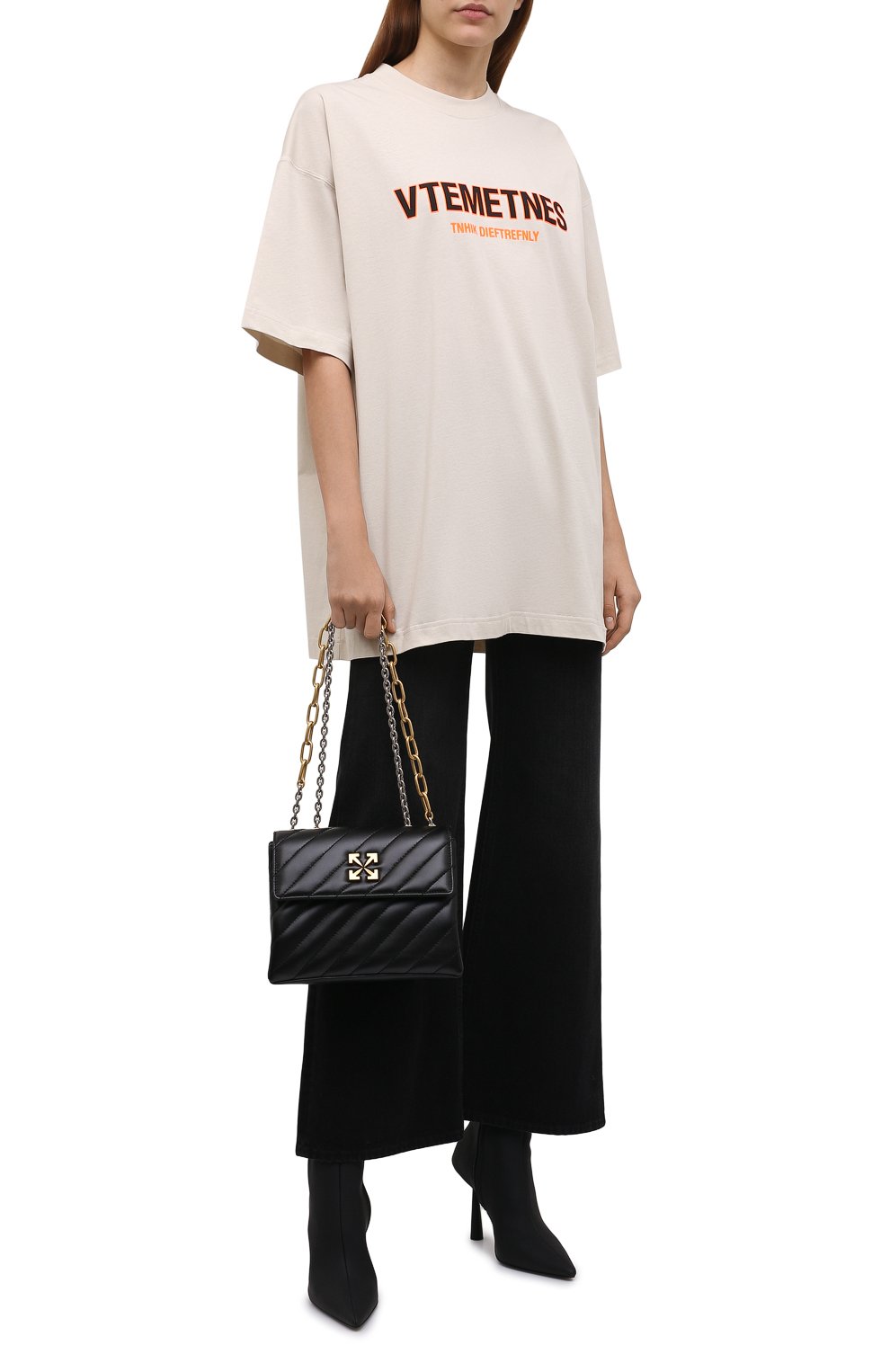 Хлопковая футболка VETEMENTS, арт. UE52TR170W 1611/W, фото 2