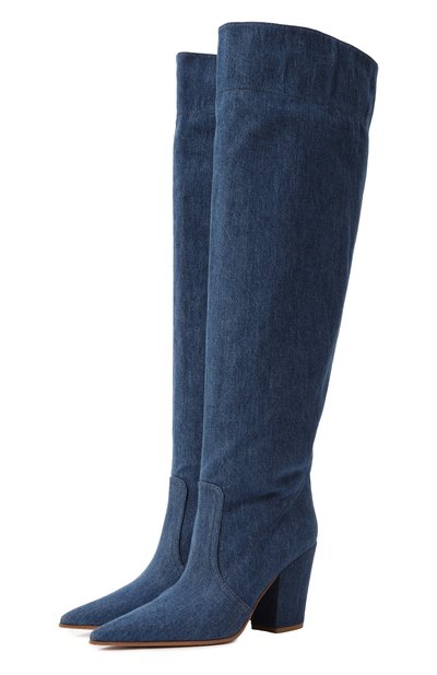 Женские текстильные ботфорты keinna 85 GIANVITO ROSSI, арт. G80156.85RIC.DEMMIDB