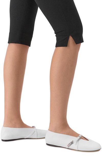 Кожаные балетки MOSCHINO, арт. MA11050C10/MA0, фото 2