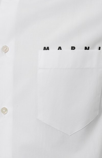 Хлопковая рубашка MARNI, арт. CUMU0203P1/USCT88, фото 5