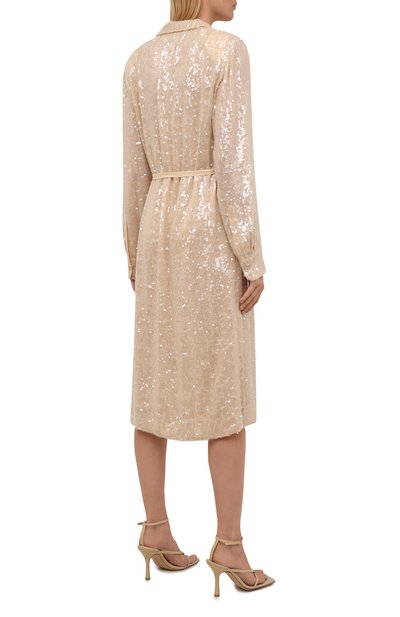 Платье из вискозы с отделкой пайетками DRIES VAN NOTEN, арт. 212-011039-3223, фото 4
