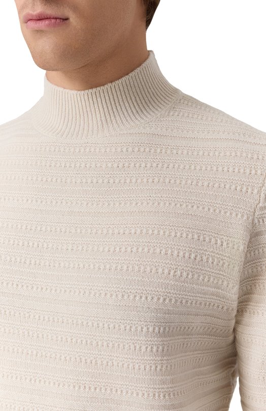 Свитер из шерсти и кашемира Corneliani 26M515-2625147 Белый  26M515-2625147 Фото 5