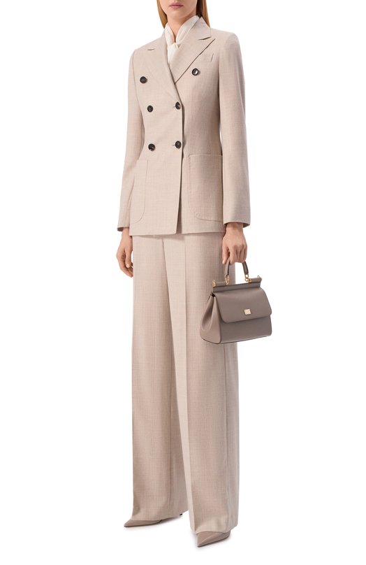 Шерстяные брюки Kiton D48109K0513G01 Бежевый  D48109K0513G01 Фото 2