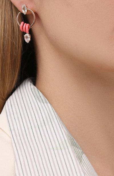 Серьги BEA BONGIASCA розового цвета по цене 89950 руб., арт. VE211RGS-SPM0/M, фото 2 Серьги BEA BONGIASCA, арт. VE211RGS-SPM0/M, фото 2