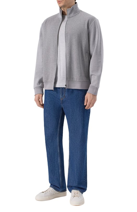 Хлопковая толстовка BOSS 50532755 Серый  50532755 Фото 2