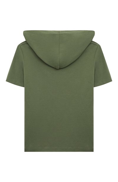 Хлопковая футболка STEFANO RICCI JUNIOR хаки цвета по цене 38250 руб., арт. YNH4101030/LUXT, фото 2 Хлопковая футболка STEFANO RICCI JUNIOR, арт. YNH4101030/LUXT, фото 2