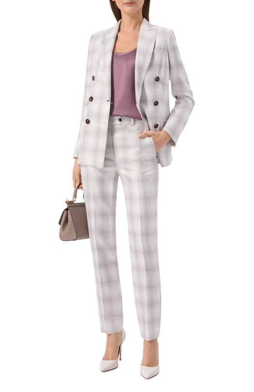 Атласный топ Brunello Cucinelli M0C59E0600 Фиолетовый  M0C59E0600 Фото 2