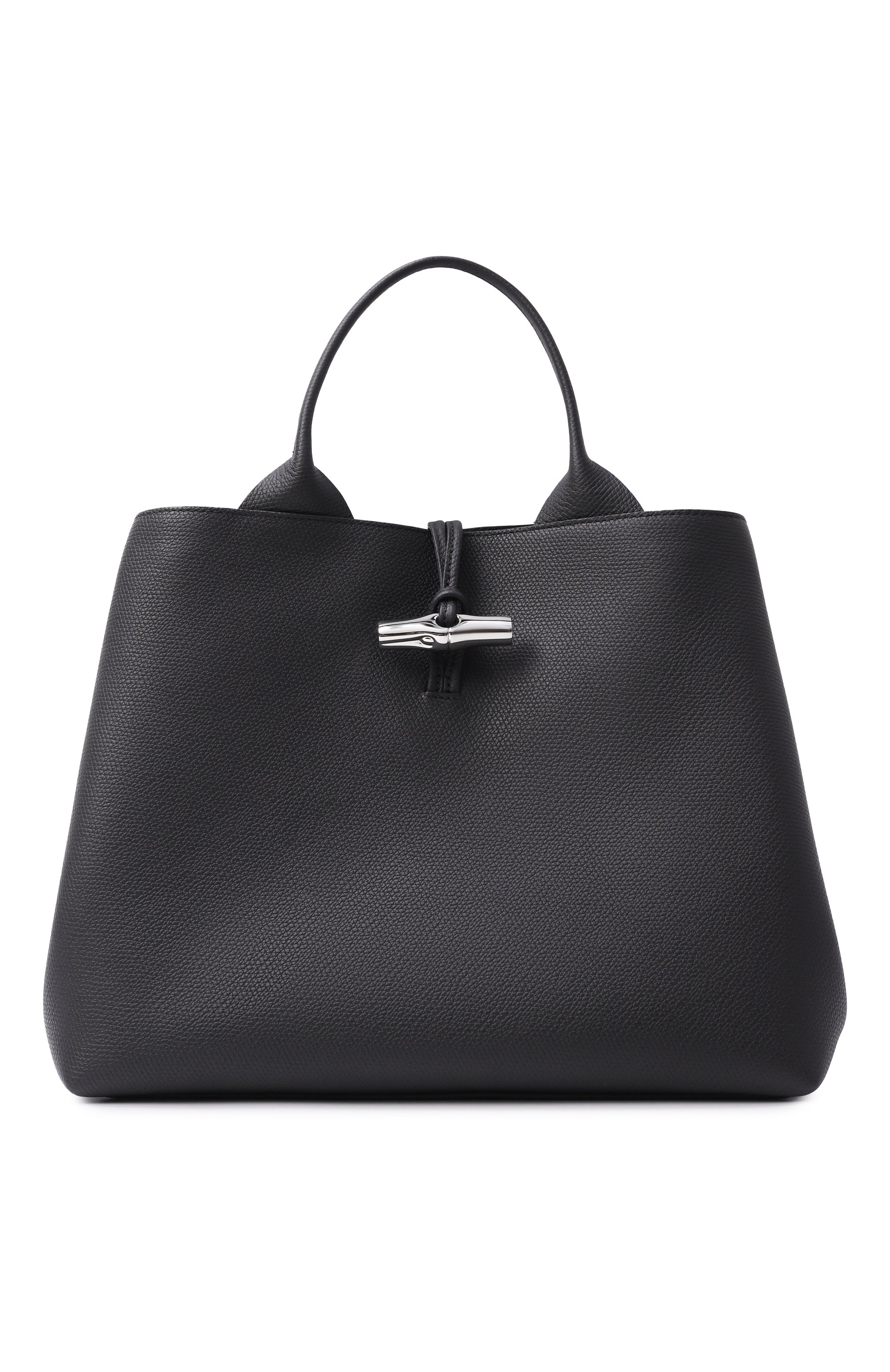 Сумка le roseau large LONGCHAMP черного цвета по цене 99550 руб., арт. 10290HFP/HFP, фото 1 Сумка le roseau large LONGCHAMP, арт. 10290HFP/HFP, фото 1