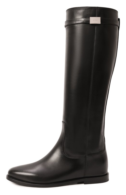 Кожаные сапоги Kiton D58804N0102702 Чёрный  D58804N0102702 Фото 4
