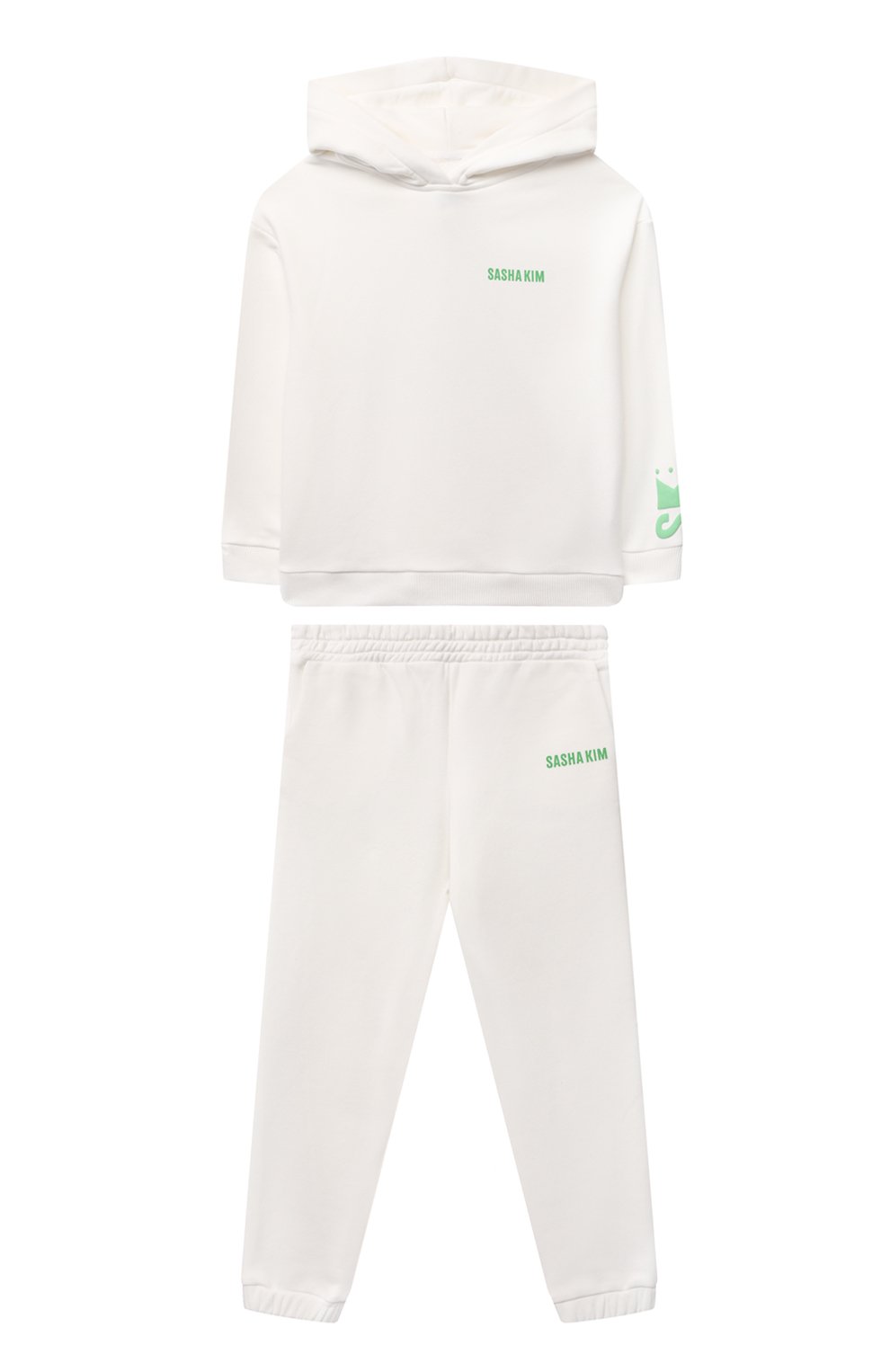 Комплект из худи и брюк serena SASHA KIM белого цвета по цене 19920 руб., арт. УТ-00000574, фото 1 Комплект из худи и брюк serena SASHA KIM, арт. УТ-00000574, фото 1