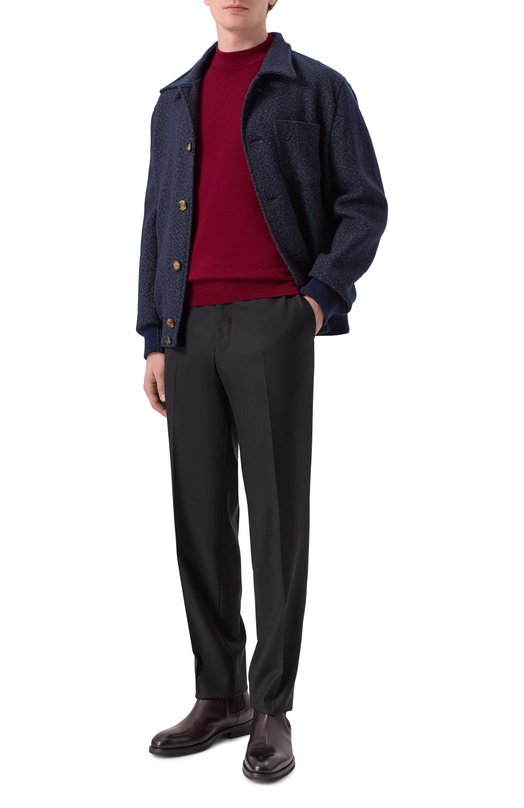 Шерстяной джемпер Andrea Campagna M5625-6687 Бордовый  M5625-6687 Фото 2