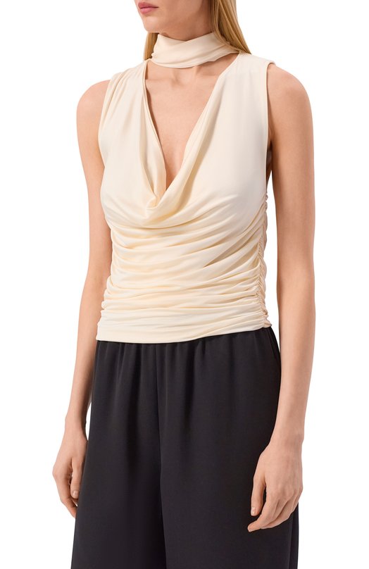 Топ из вискозы Aya Muse AMR2667 Кремовый  AMR2667 Фото 3