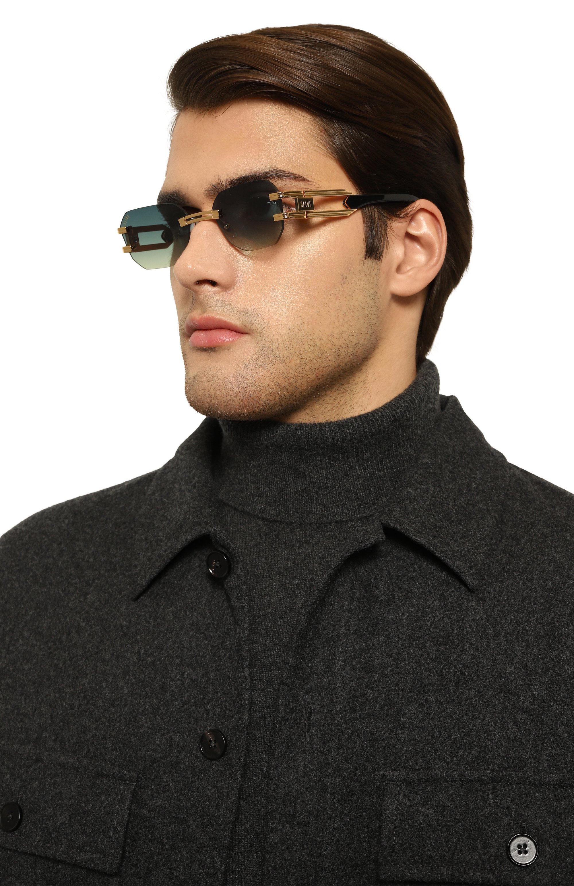 Солнцезащитные очки 9FIVE, арт. R0YALS LITE-BLACK/G0LD / BLUE YELL0W, фото 3