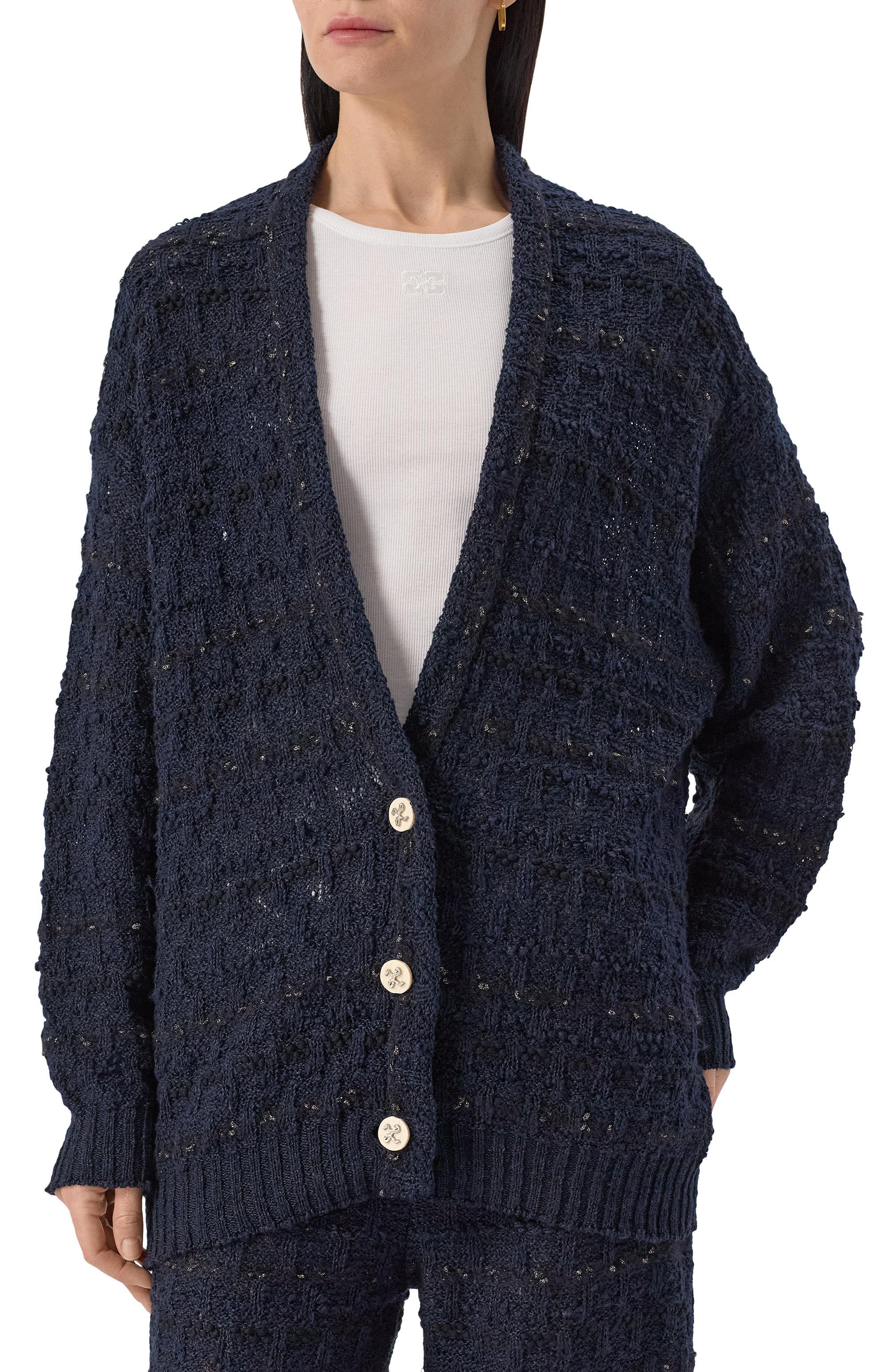 Кардиган из хлопка и вискозы AND THE BRAND, арт. S25-CG037-1004-499, фото 3