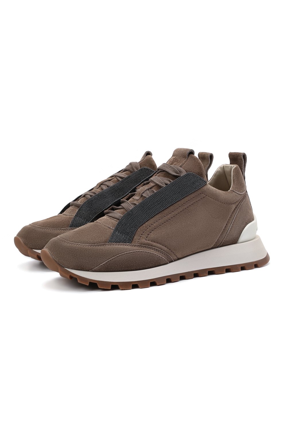 Замшевые кроссовки BRUNELLO CUCINELLI, арт. MZSFG2000P, фото 1