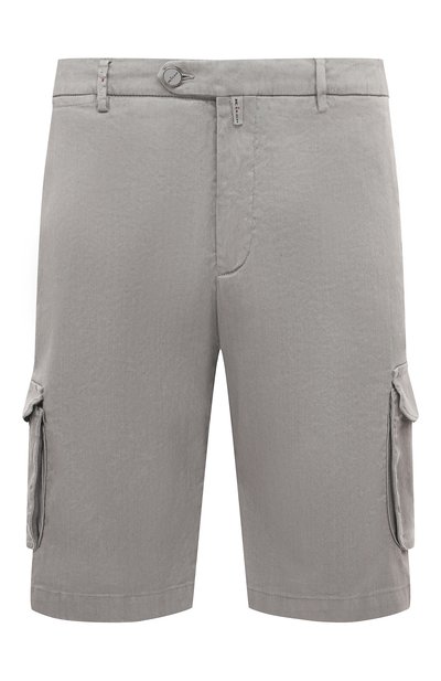 Мужские шорты изо льна и хлопка KITON, арт. UFPPBK0604D