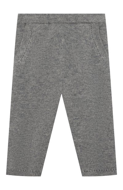 Детские кашемировые брюки OSCAR ET VALENTINE серого цвета, арт. PAN01 | Фото 1 (Кросс-КТ НВ: Брюки; Материал внешний: Шерсть, Кашемир)