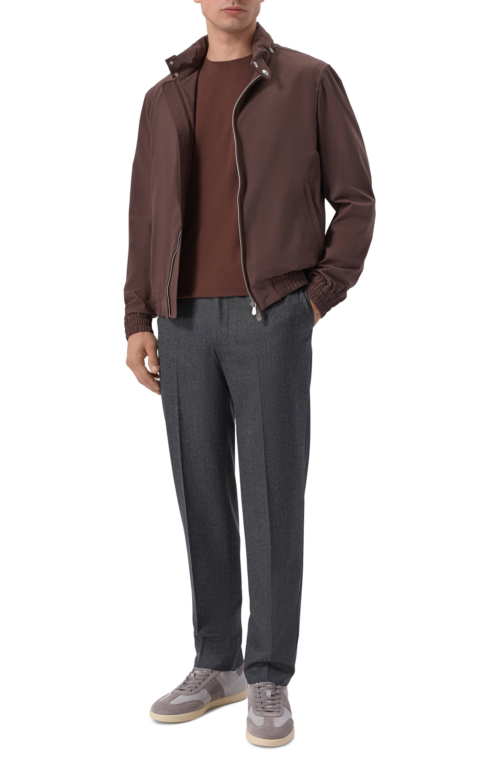 Шерстяные брюки CORNELIANI темно-серого цвета по цене 56450 руб., арт. 284L25/2A18111, фото 2 Шерстяные брюки CORNELIANI, арт. 284L25/2A18111, фото 2