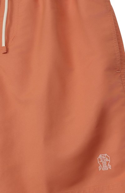 Плавки-шорты BRUNELLO CUCINELLI оранжевого цвета по цене 25150 руб., арт. BW817H521A, фото 3 Плавки-шорты BRUNELLO CUCINELLI, арт. BW817H521A, фото 3