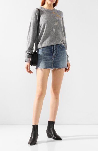 Кашемировый пуловер ZADIG AND VOLTAIRE серого цвета по цене 47900 руб., арт. SHMZ1107F, фото 2 Кашемировый пуловер ZADIG AND VOLTAIRE, арт. SHMZ1107F, фото 2