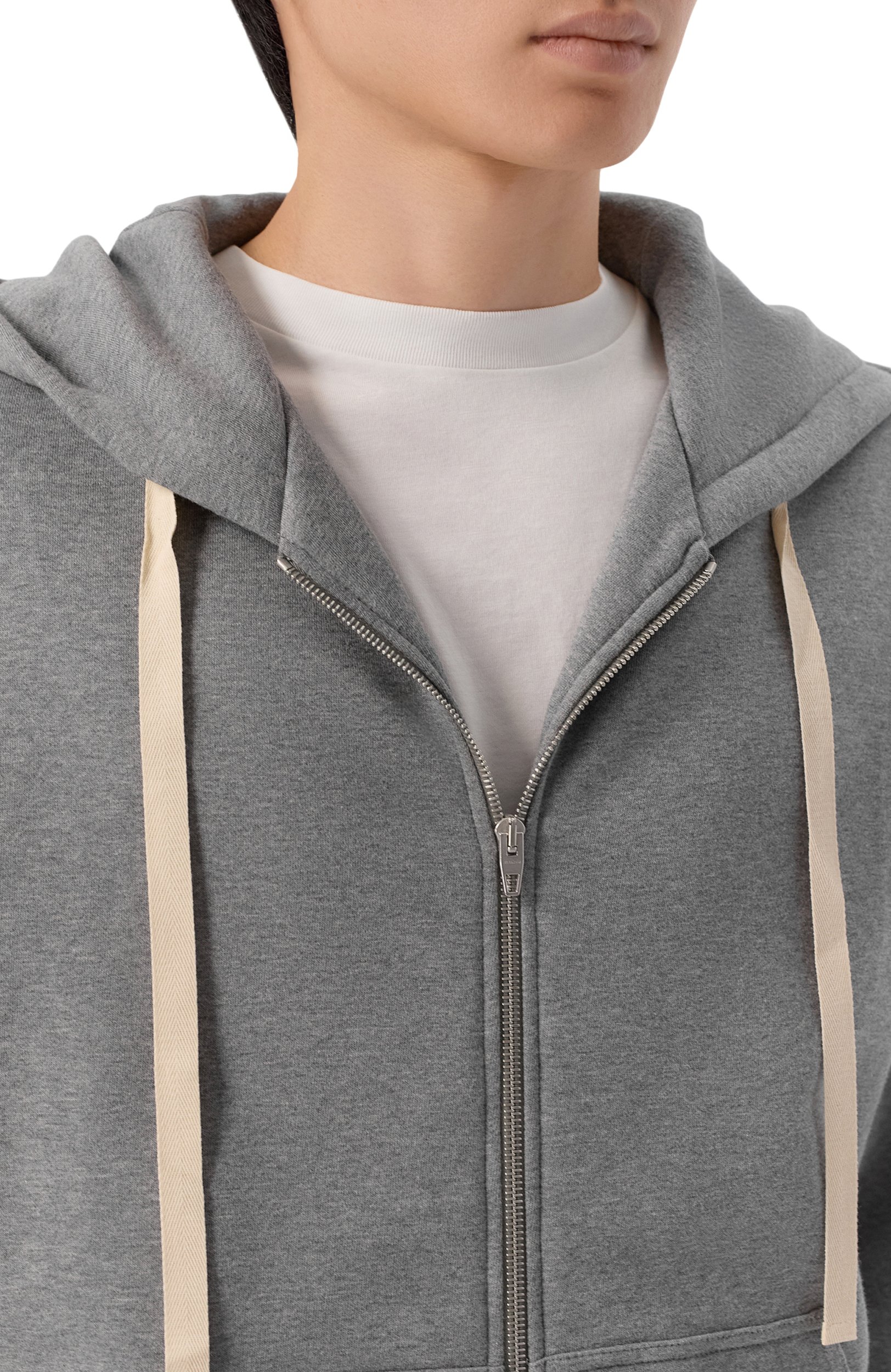 Хлопковая толстовка JIL SANDER серого цвета по цене 164500 руб., арт. J22HG0118/J20133, фото 5 Хлопковая толстовка JIL SANDER, арт. J22HG0118/J20133, фото 5