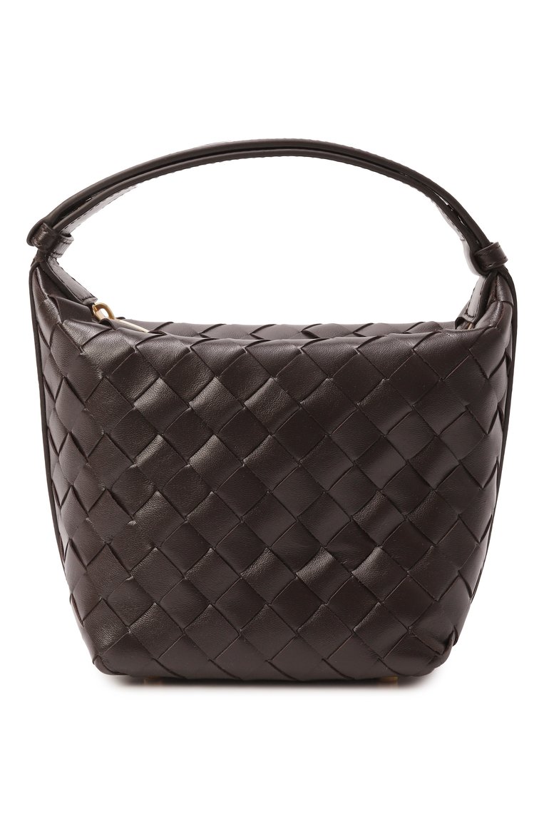 Женская сумка wallace BOTTEGA VENETA темно-коричневого цвета, арт. 776781/V3IV1 | Фото 1 (Размер: small; Материал: Натуральная кожа; Автоматизация ТО: Проставлено; Автоматизация состава: Проставлено)