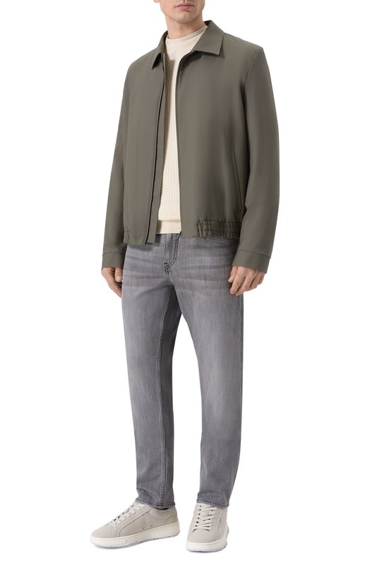 Хлопковый джемпер BOSS 50545283 Кремовый  50545283 Фото 2