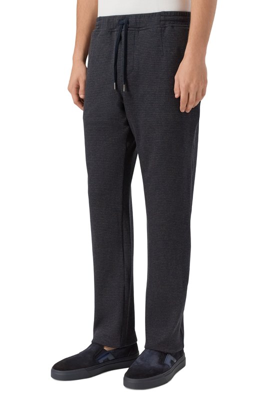 Хлопковые брюки Andrea Campagna 19M703.SZ00.CAMP./50 Синий  19M703.SZ00.CAMP./50 Фото 3