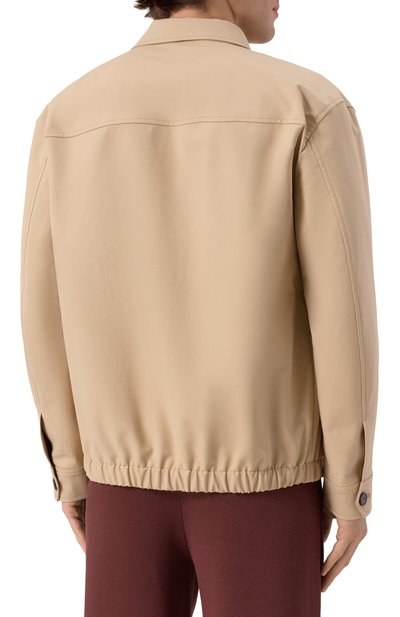 Хлопковый бомбер 12 STOREEZ бежевого цвета по цене 39000 руб., арт. 129770, фото 4 Хлопковый бомбер 12 STOREEZ, арт. 129770, фото 4