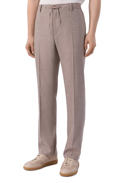 Брюки изо льна и шерсти STEFANO RICCI, арт. M1T610002H/WL003L, фото 3