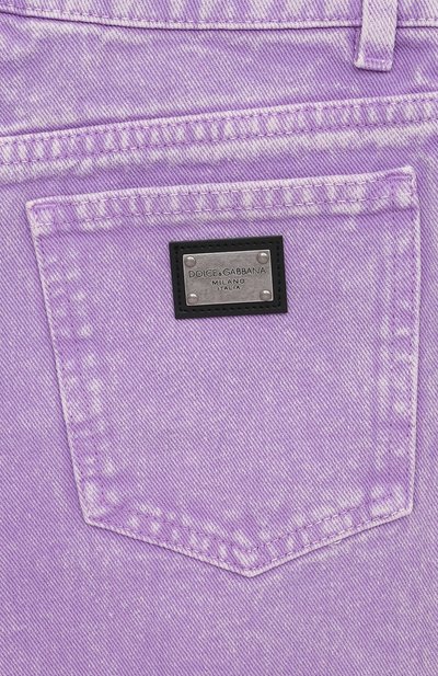 Джинсы DOLCE & GABBANA сиреневого цвета по цене 45250 руб., арт. L52F72/LDC06, фото 4 Джинсы DOLCE & GABBANA, арт. L52F72/LDC06, фото 4