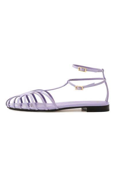 Кожаные сандалии elena ALEVI MILANO сиреневого цвета по цене 87250 руб., арт. L19SC003.5.0004809, фото 4 Кожаные сандалии elena ALEVI MILANO, арт. L19SC003.5.0004809, фото 4