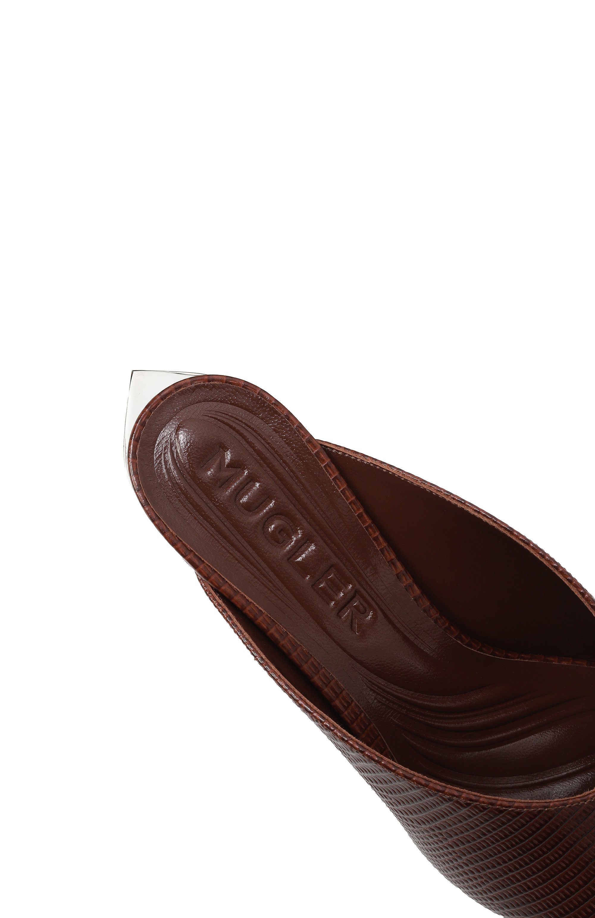 Кожаные мюли fang 55 MUGLER, арт. MUWSS25SC021_SF044, фото 7