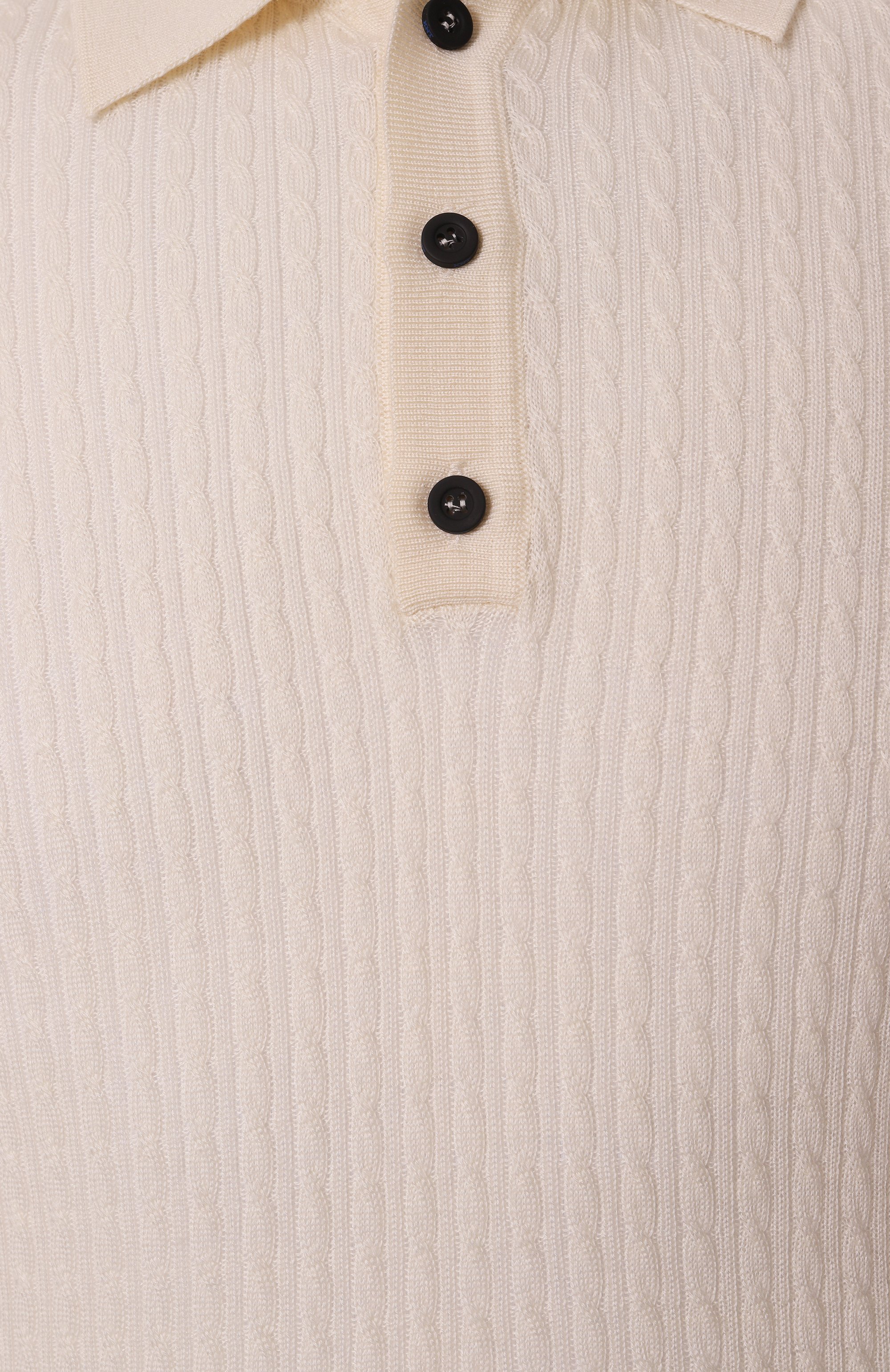 Поло из шерсти и шелка KITON, арт. UMM059801, фото 6