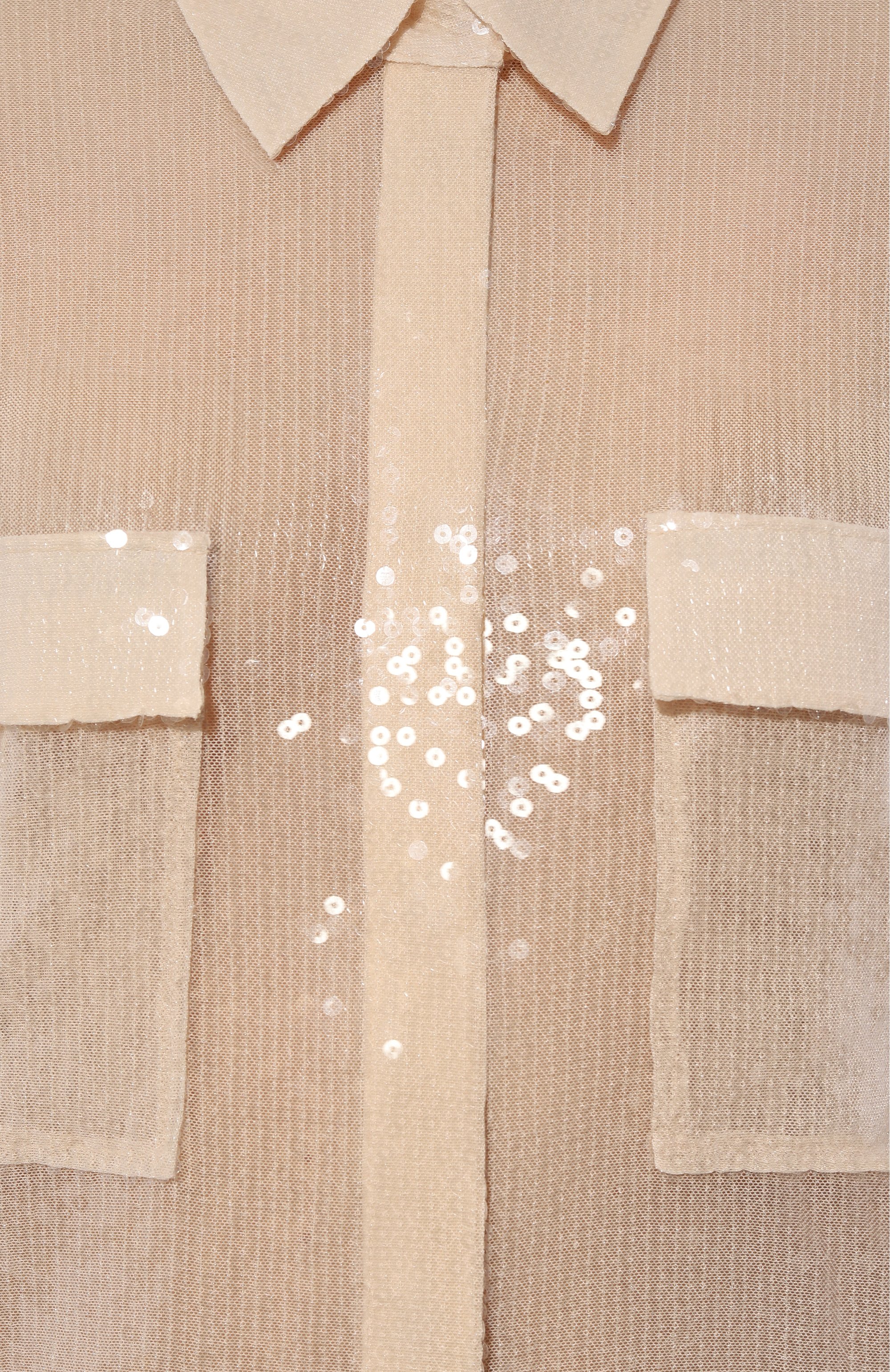 Блузка с отделкой пайетками BOSS ORANGE, арт. 50524263, фото 5