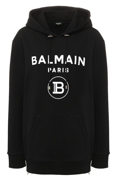 Женский хлопковое худи BALMAIN, арт. TF13892/I346