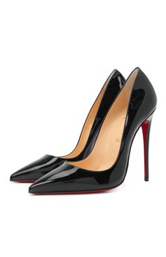 Женские кожаные туфли so kate 120 CHRISTIAN LOUBOUTIN черного цвета, арт. 3130694/S0 KATE 120 | Фото 1 (Каблук высота: Высокий; Материал внутренний: Натуральная кожа; Материал сплава: Проставлено; Каблук тип: Шпилька; Подошва: Плоская; Драгоценные камни: Проставлено)