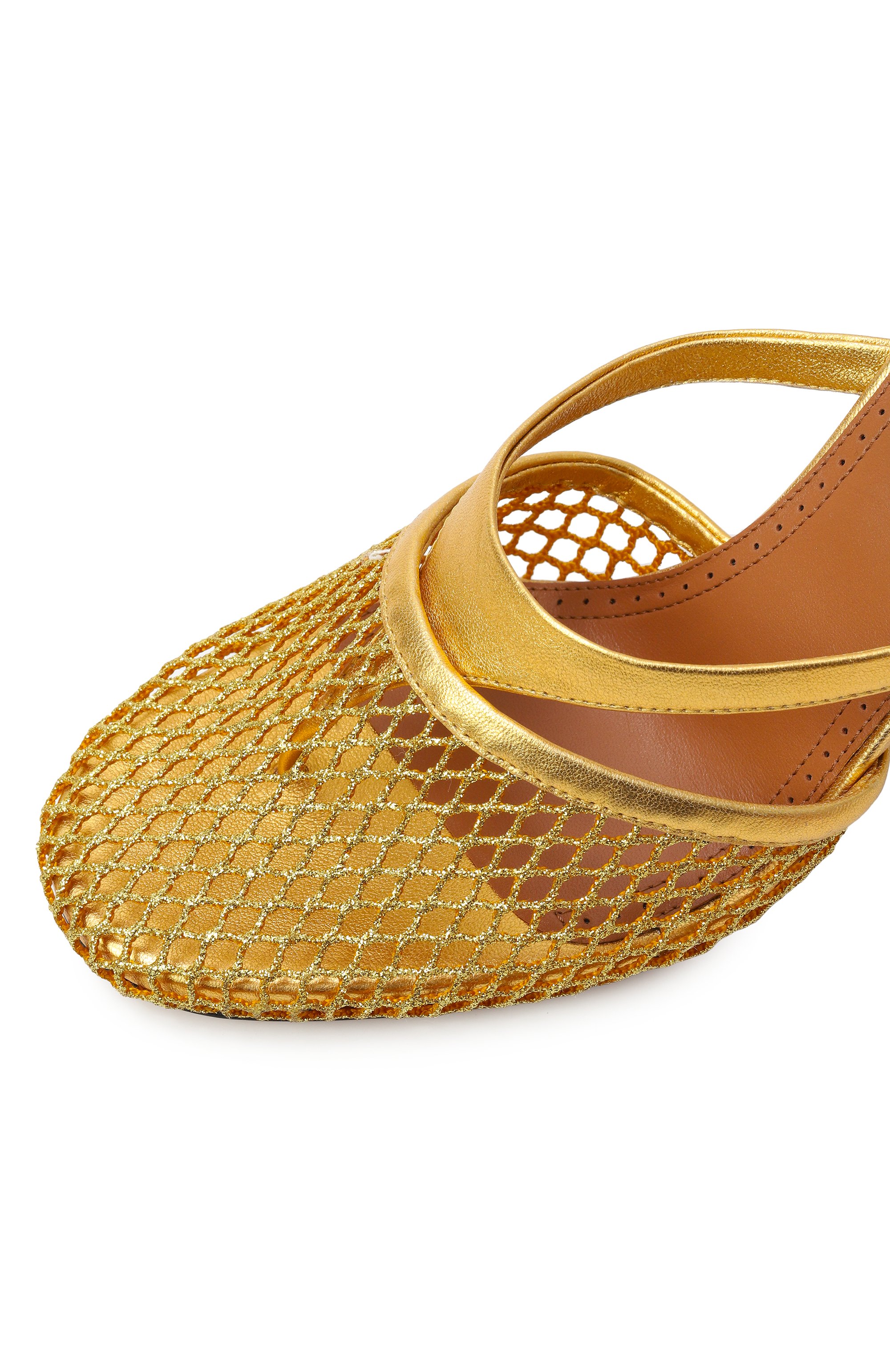 Комбинированные босоножки infradito ALAIA, арт. AA3S123TK028, фото 7