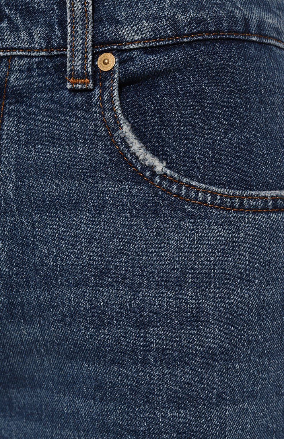 Джинсы 7 FOR ALL MANKIND синего цвета по цене 21100 руб., арт. JSSTC100SC, фото 5 Джинсы 7 FOR ALL MANKIND, арт. JSSTC100SC, фото 5