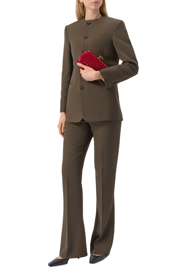 Женский клатч knot BOTTEGA VENETA красного цвета, арт. 815427/V51N1 | Фото 7 (Материал: Натуральная кожа; Размер: mini; Женское Кросс-КТ: Клатч-клатчи, Вечерняя сумка; Автоматизация состава: Проставлено; Автоматизация ТО: Проставлено)