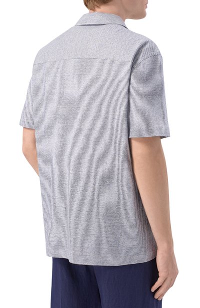 Рубашка изо льна и хлопка BRIONI, арт. UJPF0L/PD604, фото 4