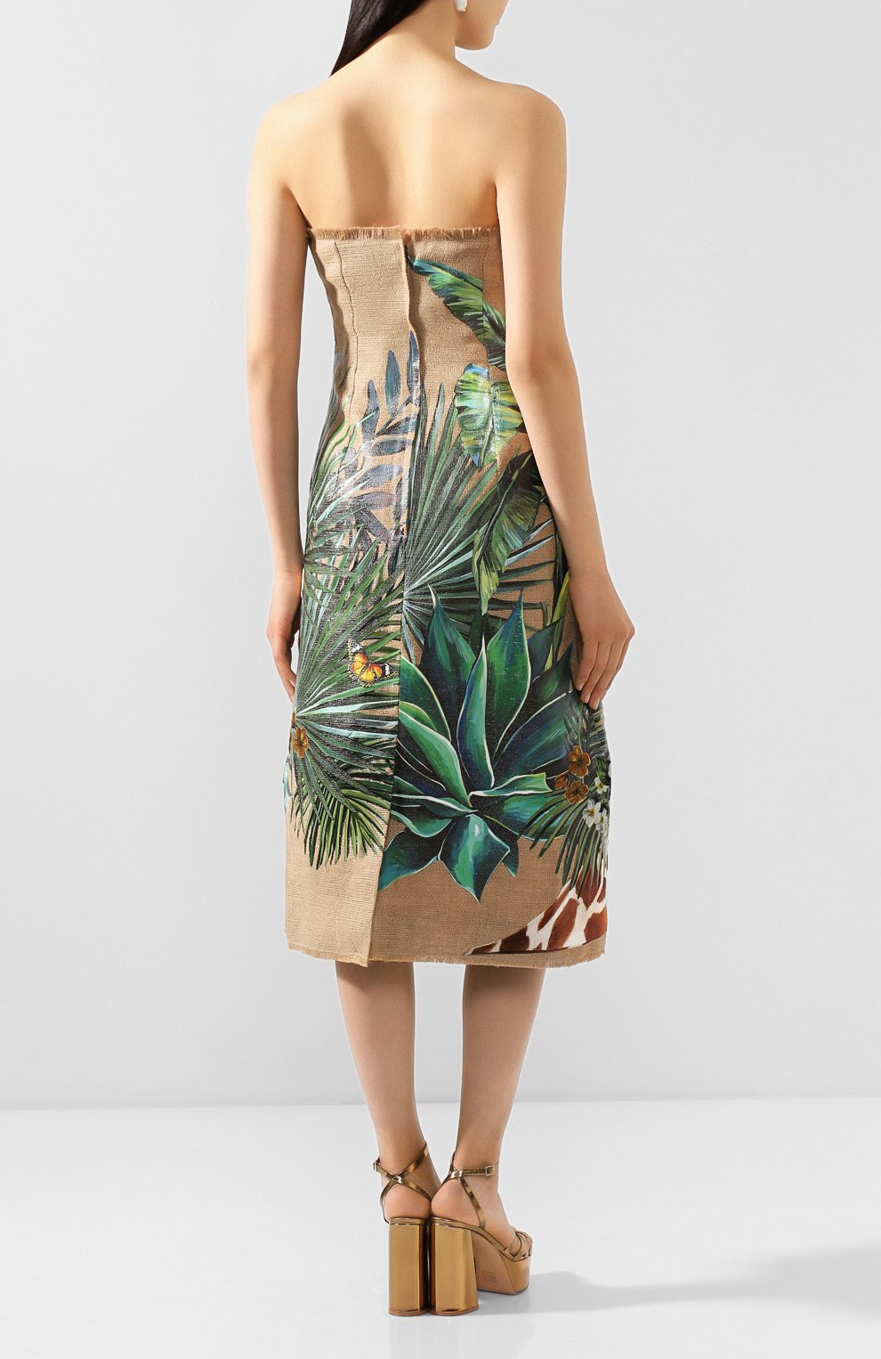 Льняное платье DOLCE & GABBANA, арт. F6J0PT/FP4LU, фото 4