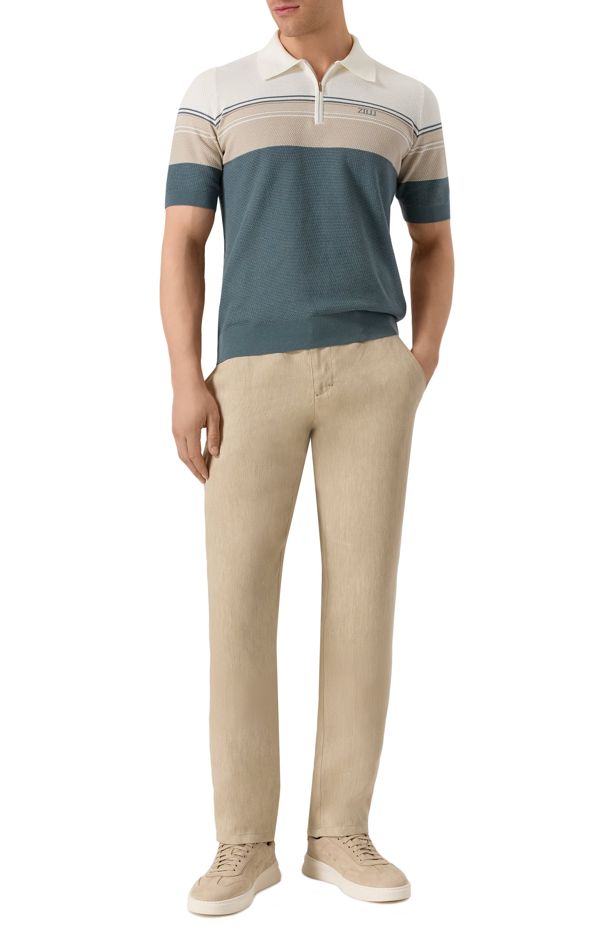Поло из хлопка и шелка ZILLI, арт. KZP002M0142VTHL00, фото 2