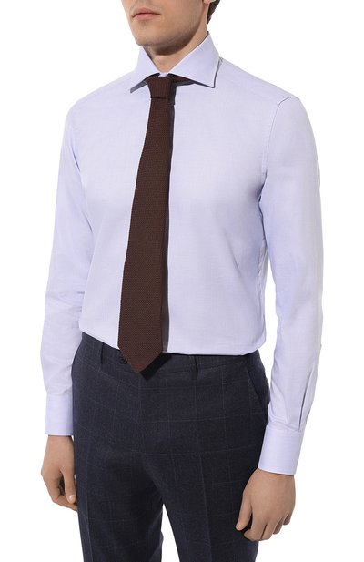 Хлопковая сорочка ZEGNA, арт. 601622A6/9MS0BA, фото 3