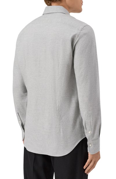 Рубашка из хлопка и кашемира ALESSANDRO GHERARDI, арт. D0UBLE/7558, фото 4