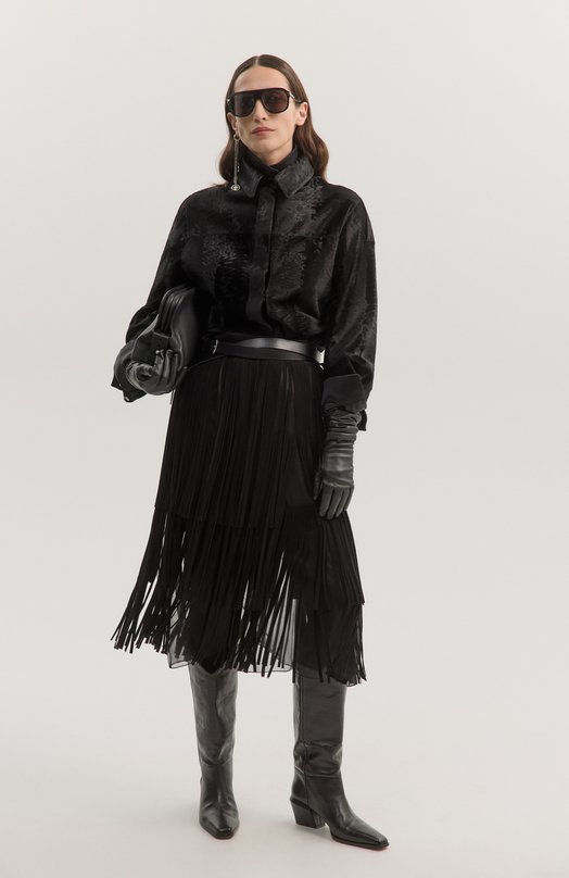 Рубашка из свакары MVST M022/KARAKULCHA BLACK Чёрный  M022/KARAKULCHA BLACK Фото 6